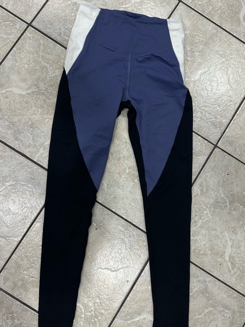 Victoria's Secret Kids Colorblock Leggings in Navy, Black & White